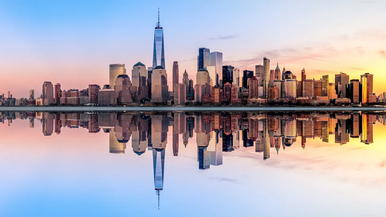 Pôr do sol em Nova York